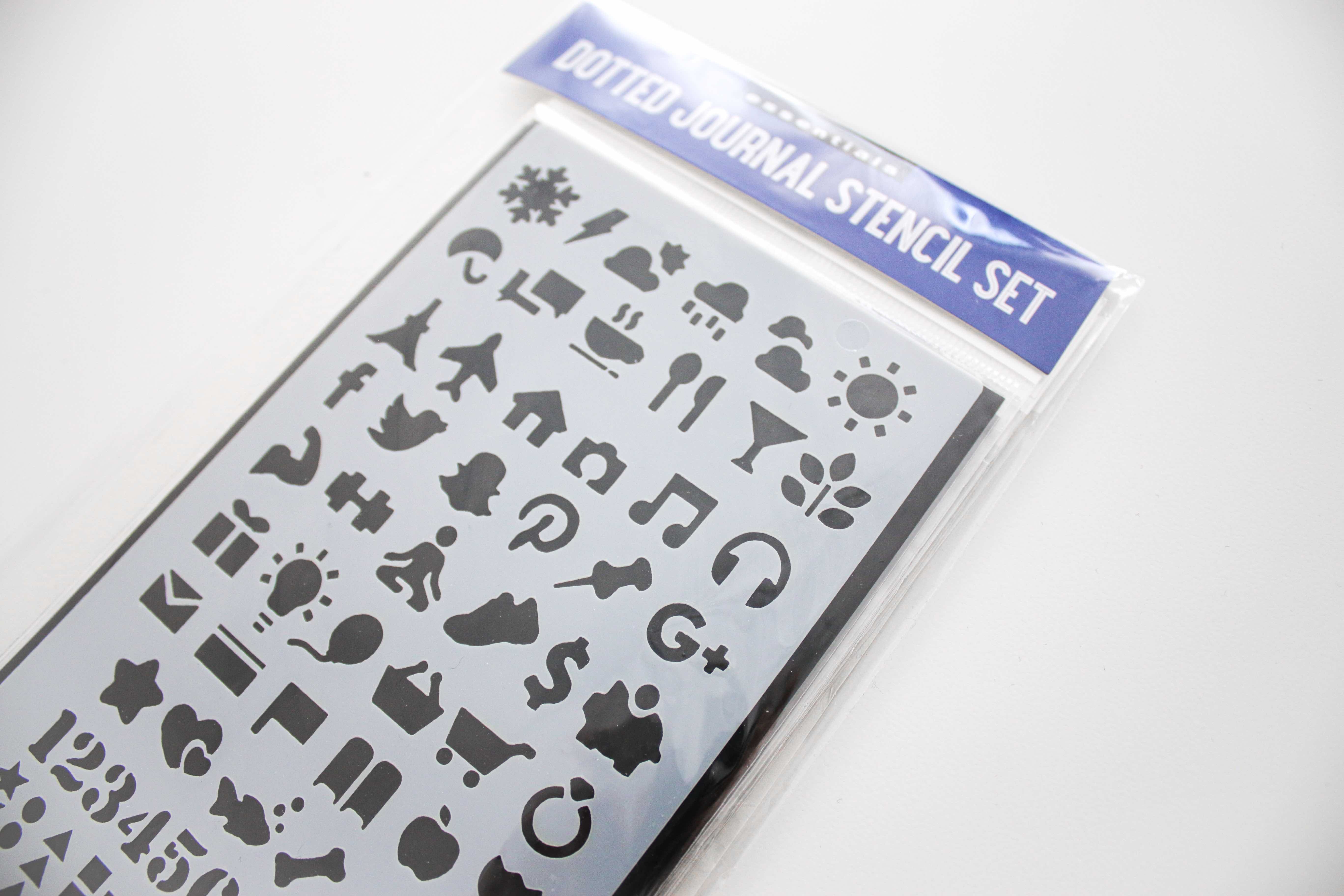 Essentials Dotted Journal Stencil Set