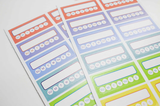The ONE Book Weekly Habit Tracking Stickers