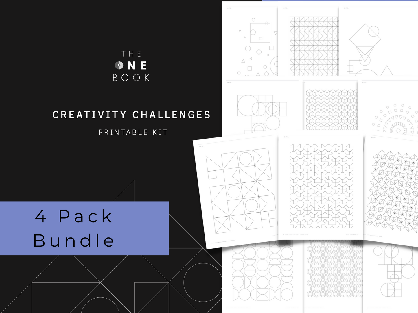 Creativity Challenges 4 Pack Bundle - The ONE Book